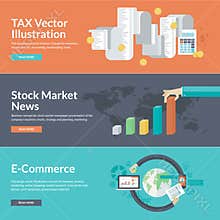 Flat design vector illustration concepts for business and finance