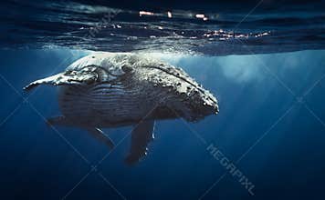 Humpback whale - Reunion island 2104.