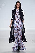 NEW YORK, NY - SEPTEMBER 04: A model walks the runway at Richard Chai Love Spring 2015 fashion show