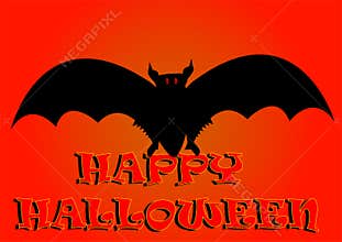 Halloween bat background