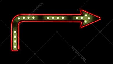 Single Looping Arrow with Chasing Lights