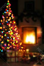 Art Christmas scene background