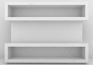 Empty bookshelf
