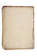 Old textured paper with decrepit edge.