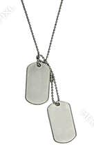 Army tags isolated