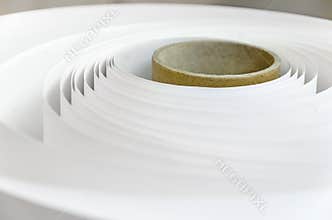 Paper roll in a printshop