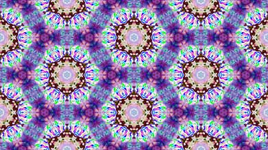 Kaleidoscopic generated seamless loop 4k video