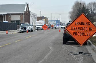 Training Exercise for Police and Emergency