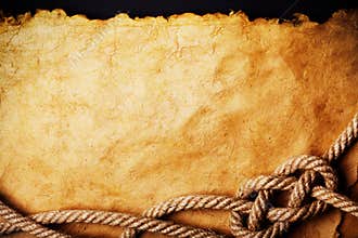 Rope on old paper