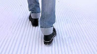 Footsteps in the snow