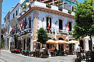 Town centre cafe bar, Marbella.