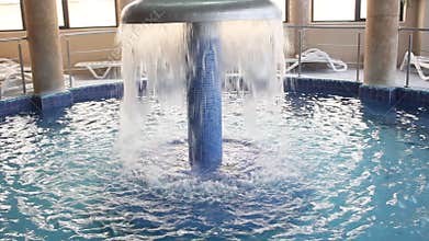 Indoor pool with thermal water