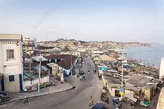 Cape Coast Cityscape, Ghana