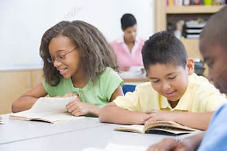 Interracial elementary class