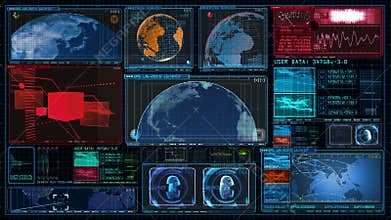 Technology Interface Computer Data Screen GUI 4K