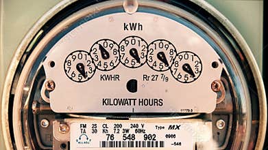 Electricity Meter (Time-lapse 4K) Electrical