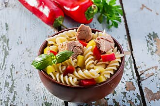 Pasta salad with tuna