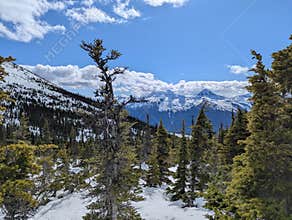 Breathtaking snowy views from the Upper Dewy lake