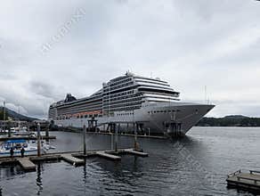 Ketchikan, Alaska, USA 2026.05.13. - MSC Poesia docked in Ketchikan