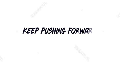 Animated motivational quote with dynamic typography and inspiring text