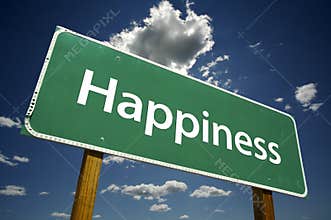 Happiness - Road Sign