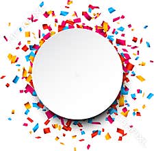 Confetti celebration background.