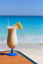 Pina Colada on Tropical Beach