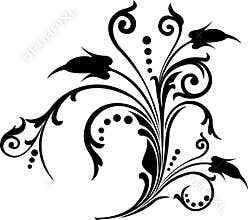 Scroll, cartouche, decor, vector
