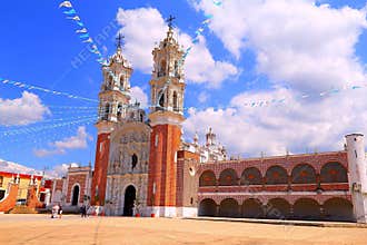 Baroque Shrine of Our Lady of Ocotlan, in Tlaxcala, mexico. II