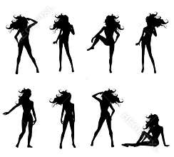 Poses Female Silhouettes 2