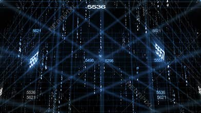 Number data technology background