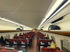 Interior of the E7 Shinkansen