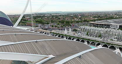 Aerial view of the City of Arts and Sciences in Valencia