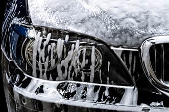 Car wash with soap.