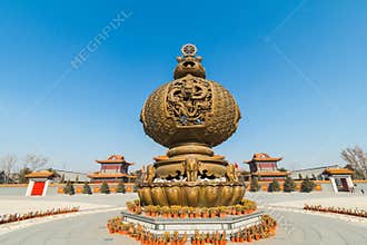 Jilin wanshou temple incense burner