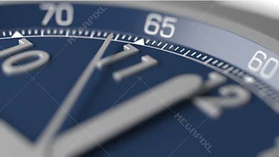 Time is running out extreme closeup