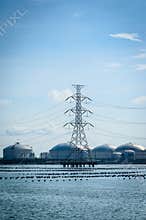 Hight voltage power pole