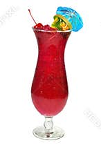 Hurricane Tropical Drink, Isolated