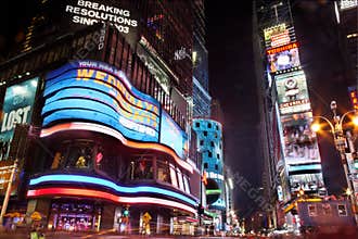 Times Square at Night New York City
