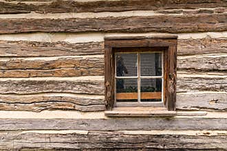 Old Log House Window