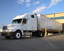 Semi Truck / Tractor Trailer at loading dock