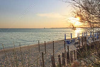 Summer holidays.Ionian coast of Salento:Porto Cesareo Lecce.- ITALY Apulia -