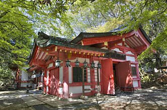 Shrine in Nara park, Japan
