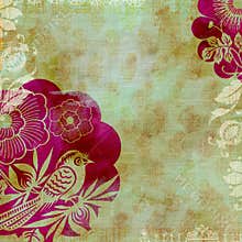 Artisti Batik Floral Design Background