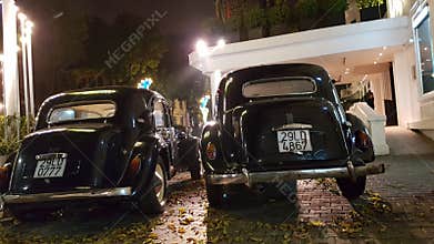 Retro cars in Hanoi