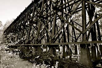 Railroad trestles and bridge