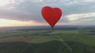 Hot air balloon flight