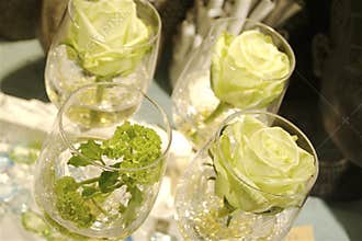 Dinning table set for a wedding or event