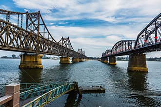 The Yalu River -- China DPRK border