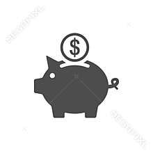 Piggy bank icon